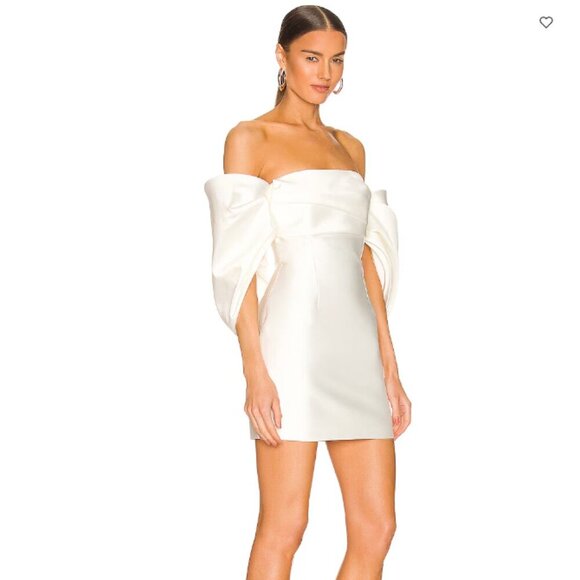 NWT SOLACE London Elina Mini Dress in Cream US 8/UK 12 - Picture 3 of 9